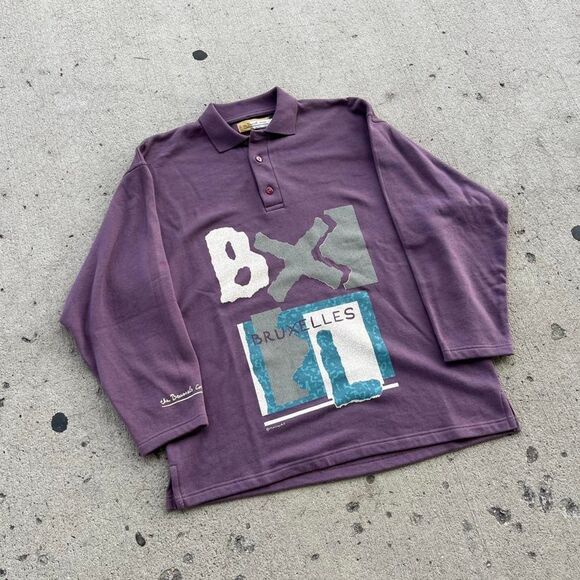 South Pole Other - The Brussels Corner Streetwear Y2K Art Polo Longsleeve